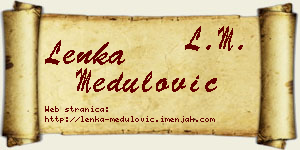 Lenka Medulović vizit kartica